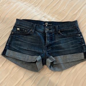 7 for all mankind denim shorts